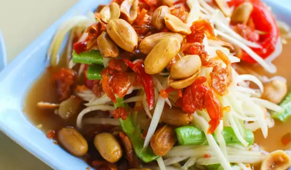 Asian Salad With Peanuts And Chilies