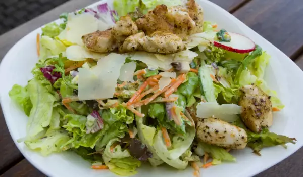 Salad with Warm Chicken Fillets