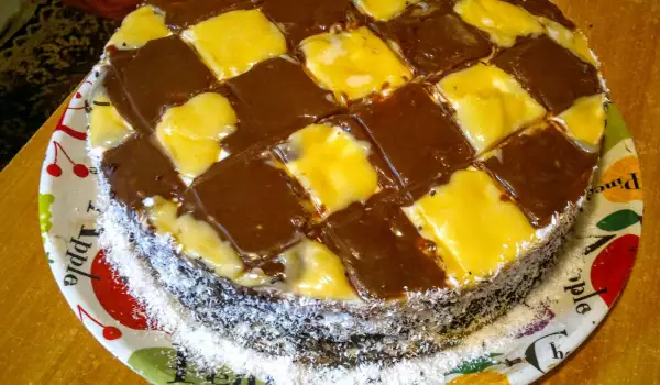 Fancy Checkerboard Cake