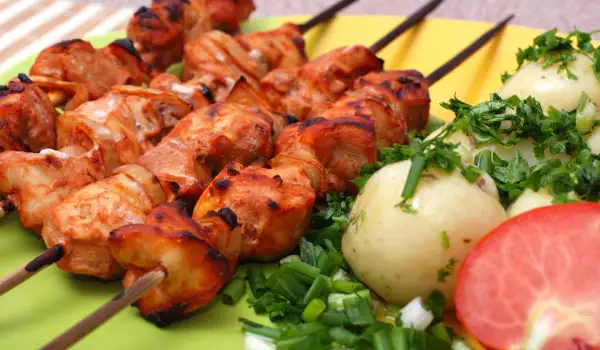 Chicken Fillet Skewers with Bacon