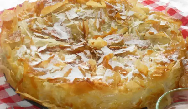Syruped Phyllo Pastry Cake with Pumpkin