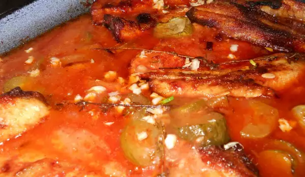 Oven-Baked Mackerel with Tomato Sauce
