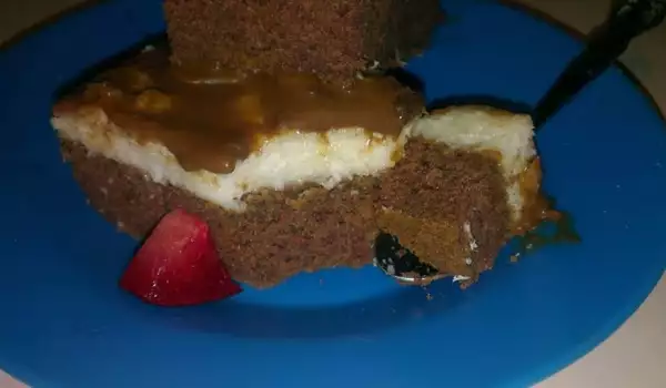 Choco Cake with Semolina and Coconut