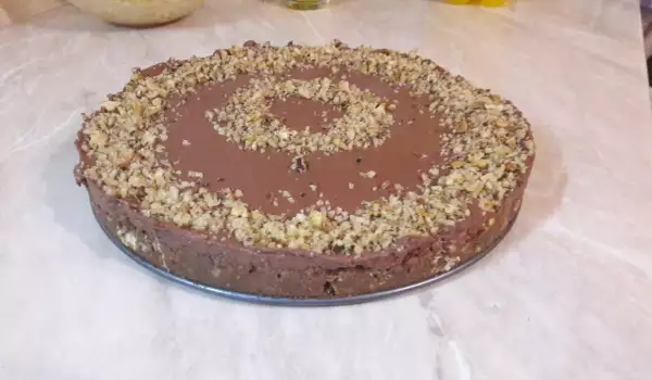 Chocolate Cake with Biscuits