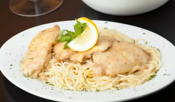 Spaghetti with Chicken and Lemon