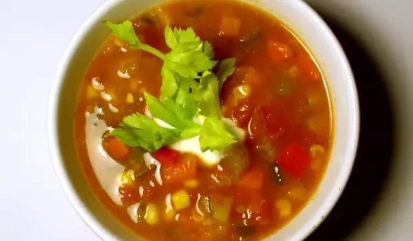 Vegetable Soup with Onions