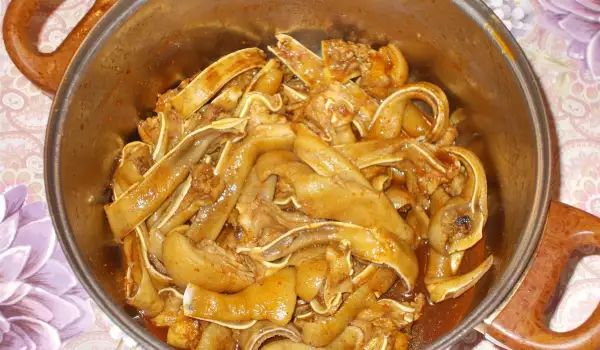 Pig Ears in Sweet-and-Sour Sauce