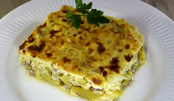 Oven-Made Zucchini with Minced Meat