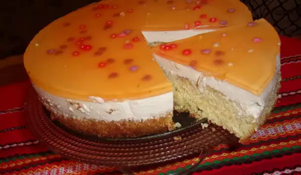 Cake with Cheesecake Cream