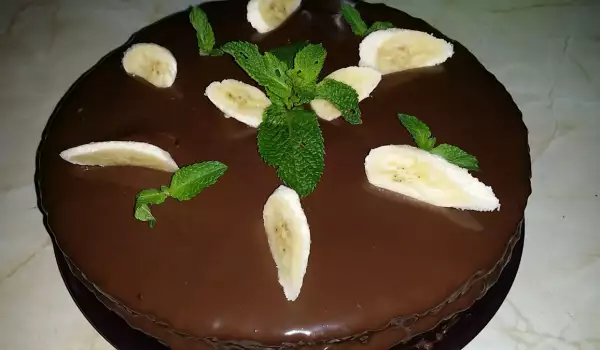 Express Cake with Chocolate and Bananas