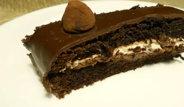 Heart-Shaped Chocolate Chiffon Cake