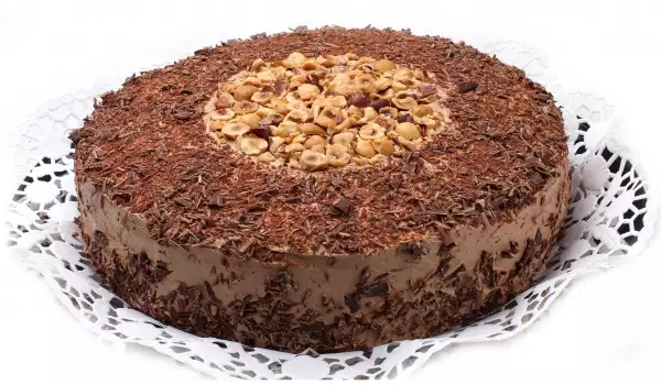 Cake with Chocolate Cream