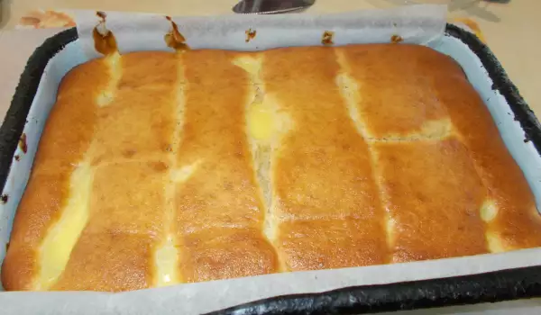 Cake with Vanilla Pudding