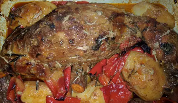 Stuffed Rabbit, Roasted in the Oven