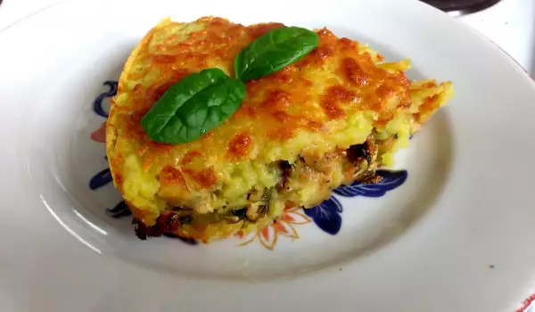 Casserole with Potatoes and Fillet